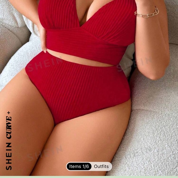 SHEIN Curve+ 28 Bikini bundle NWT - Picture 2 of 2